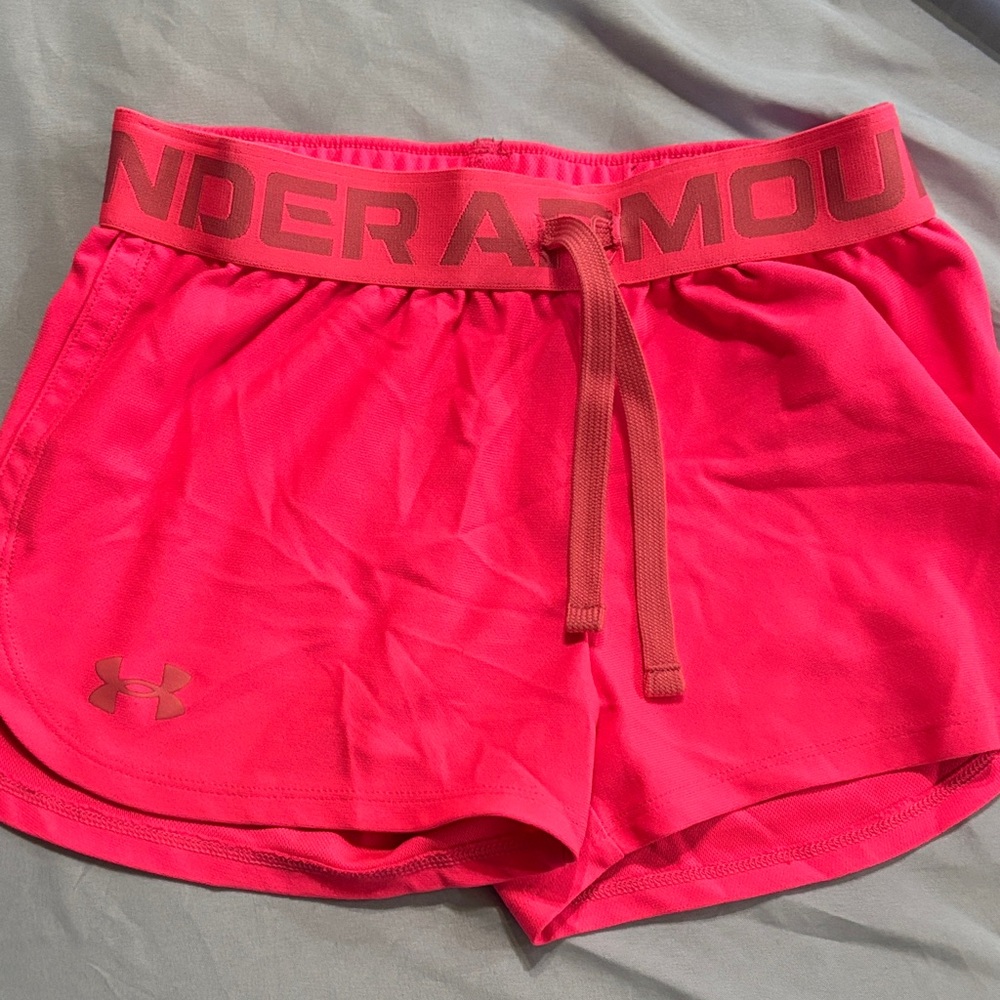 Under Armour Women's Bright Pink Athletic Shorts